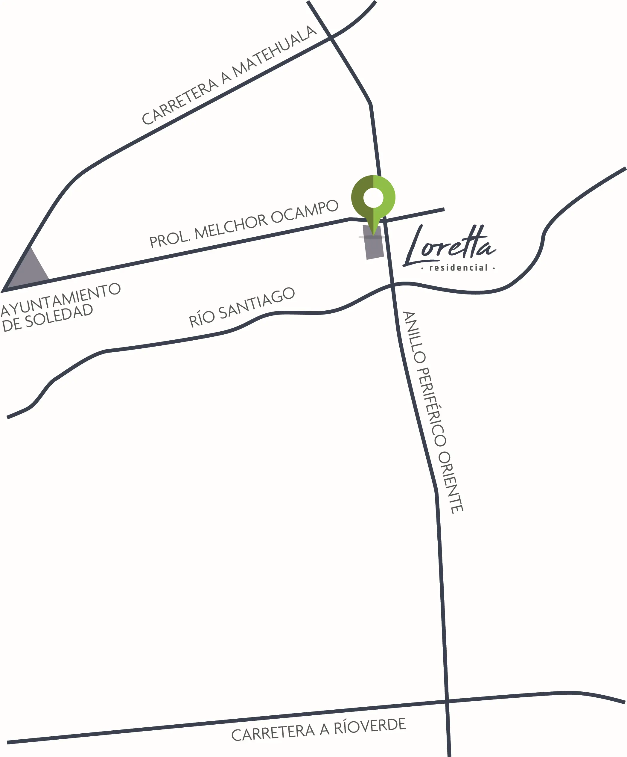 mapa ubicacion loretta residencial